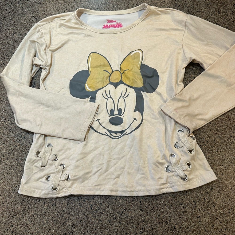 Disney Minnie Mouse Cream and Gold Kids Shirt